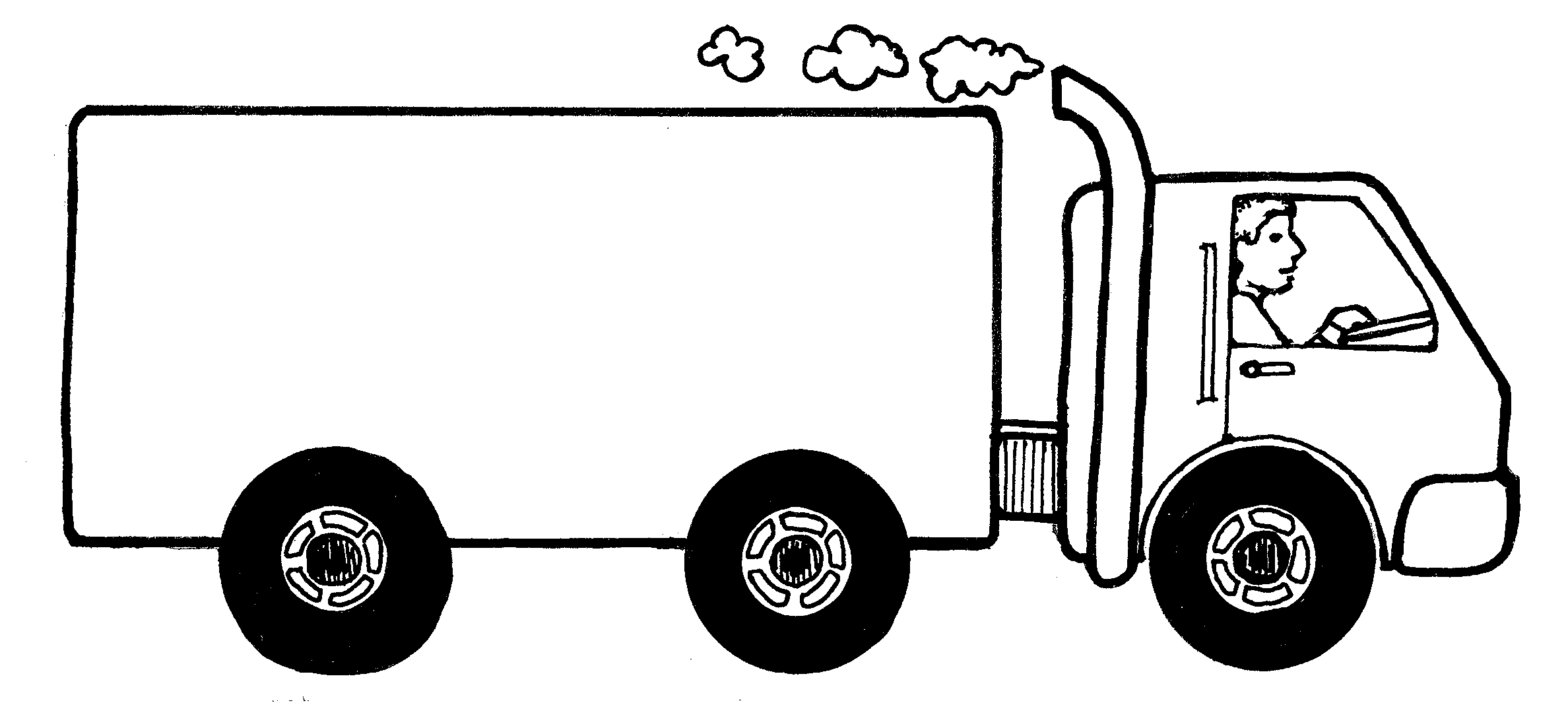 Tractor trailer truck clipart 