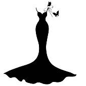 Dress Outline Clipart 