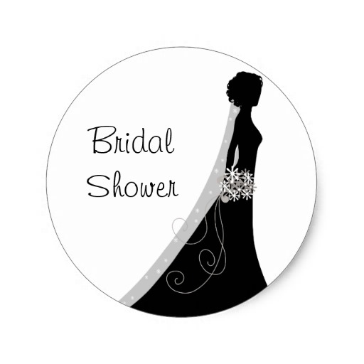 Black women bridal shower clipart silhouette 