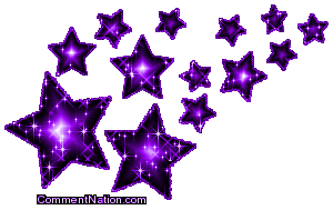 purple glitter stars