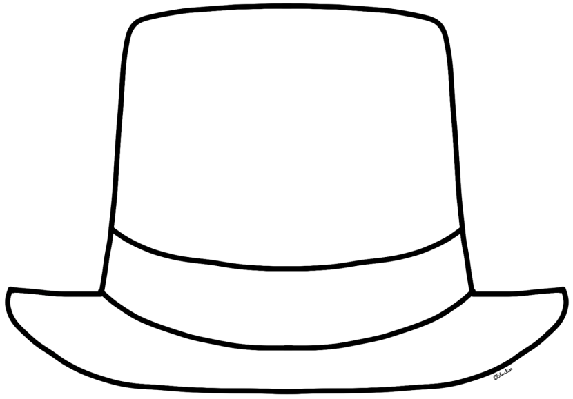 Add Some Simplicity and Elegance to Your Designs with Hat Outline Clipart