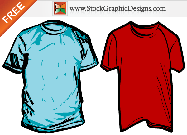 Red T-Shirt Clip Art Free PNG Image｜Illustoon