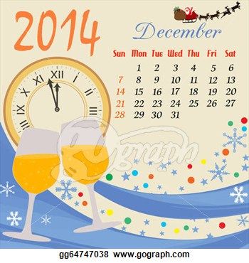 9 December Calendar Cliparts