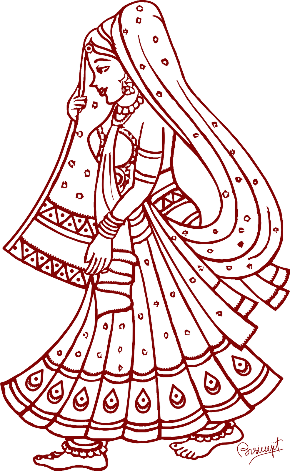 Hindu wedding cliparts 