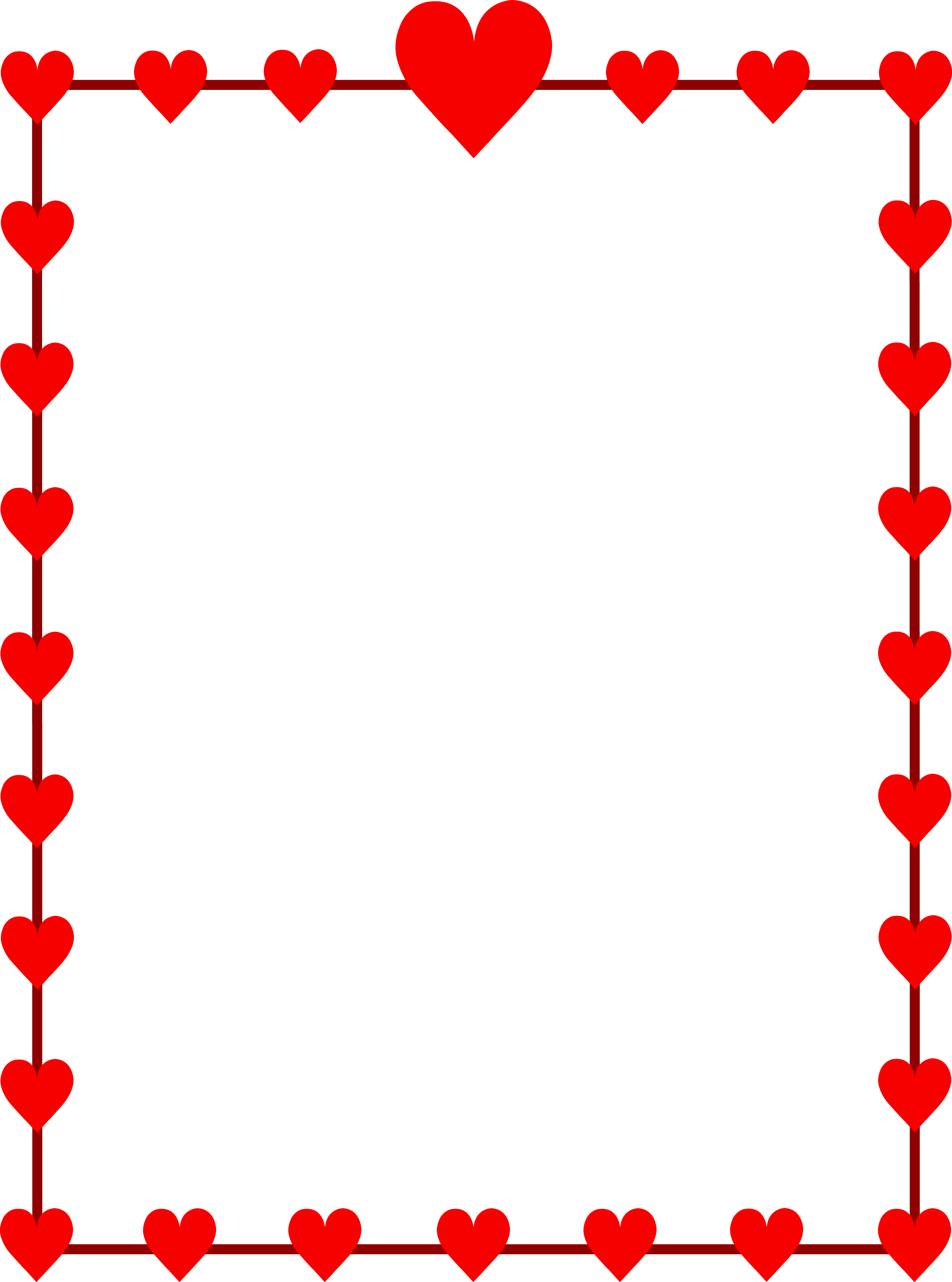 Valentine clip art border 