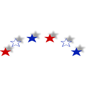 Patriotic stars clipart 