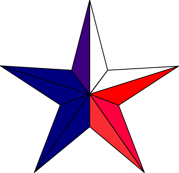 Red White And Blue Stars Clipart 