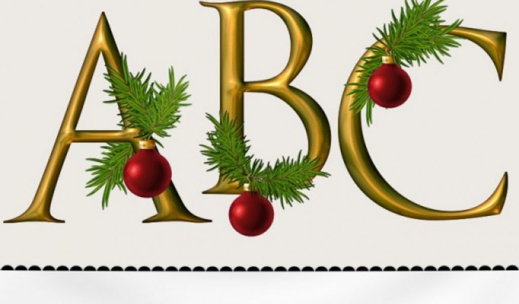 Printable Individual Christmas Alphabet Letters - Printable World Holiday