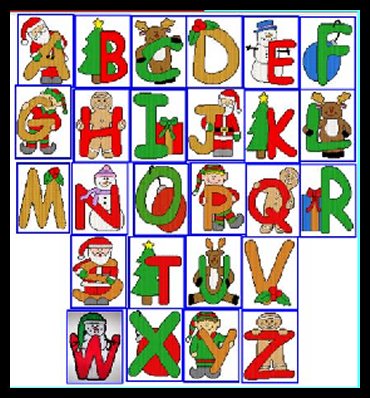Free Christmas Alphabet Cliparts, Download Free Christmas Alphabet