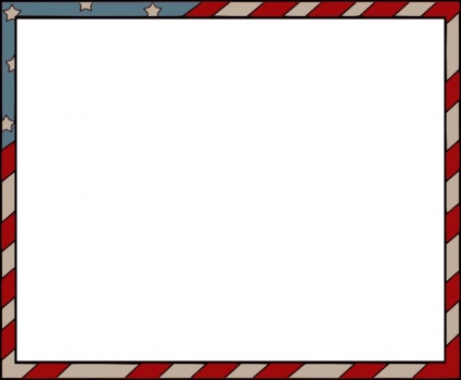 Red White And Blue Border 