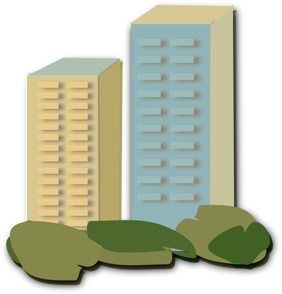 Apartment House Clipart 