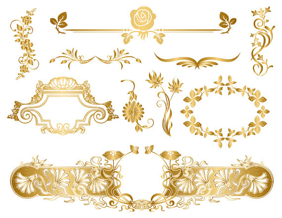 Free Gold Flourish Cliparts, Download Free Clip Art, Free Clip Art on ...