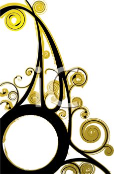Gold Swirl Clipart