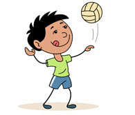 Beach Volleyball Cliparts