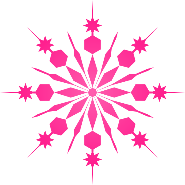 Pink Snowflake Clipart Pink Snowflake 