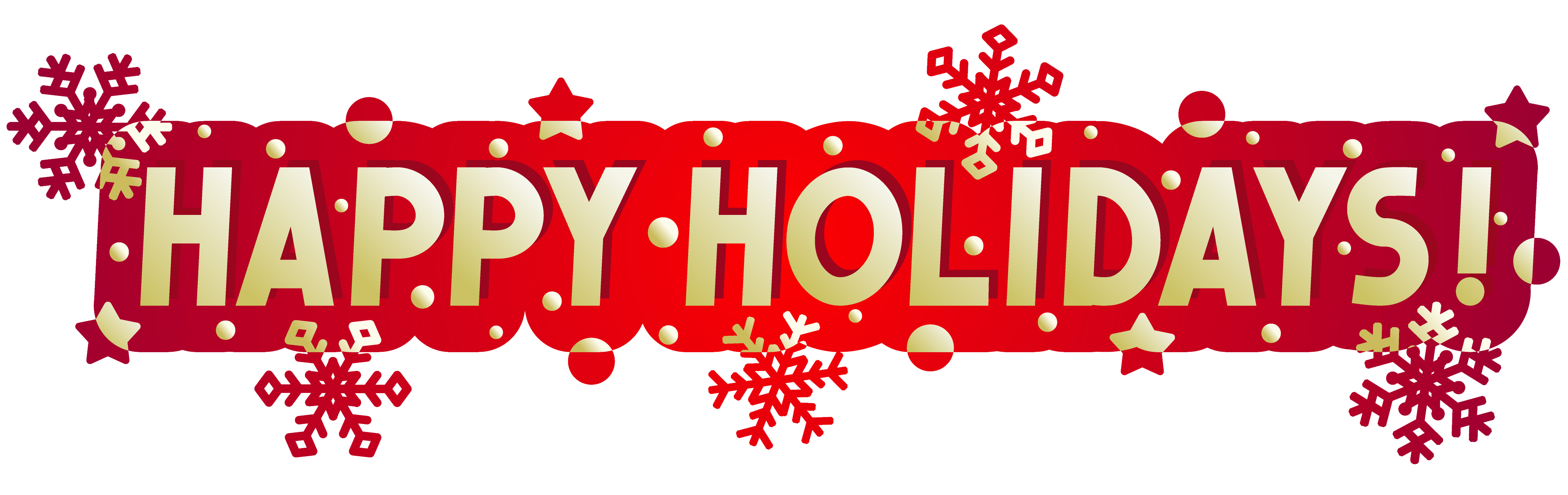 Happy holidays clip art banner 