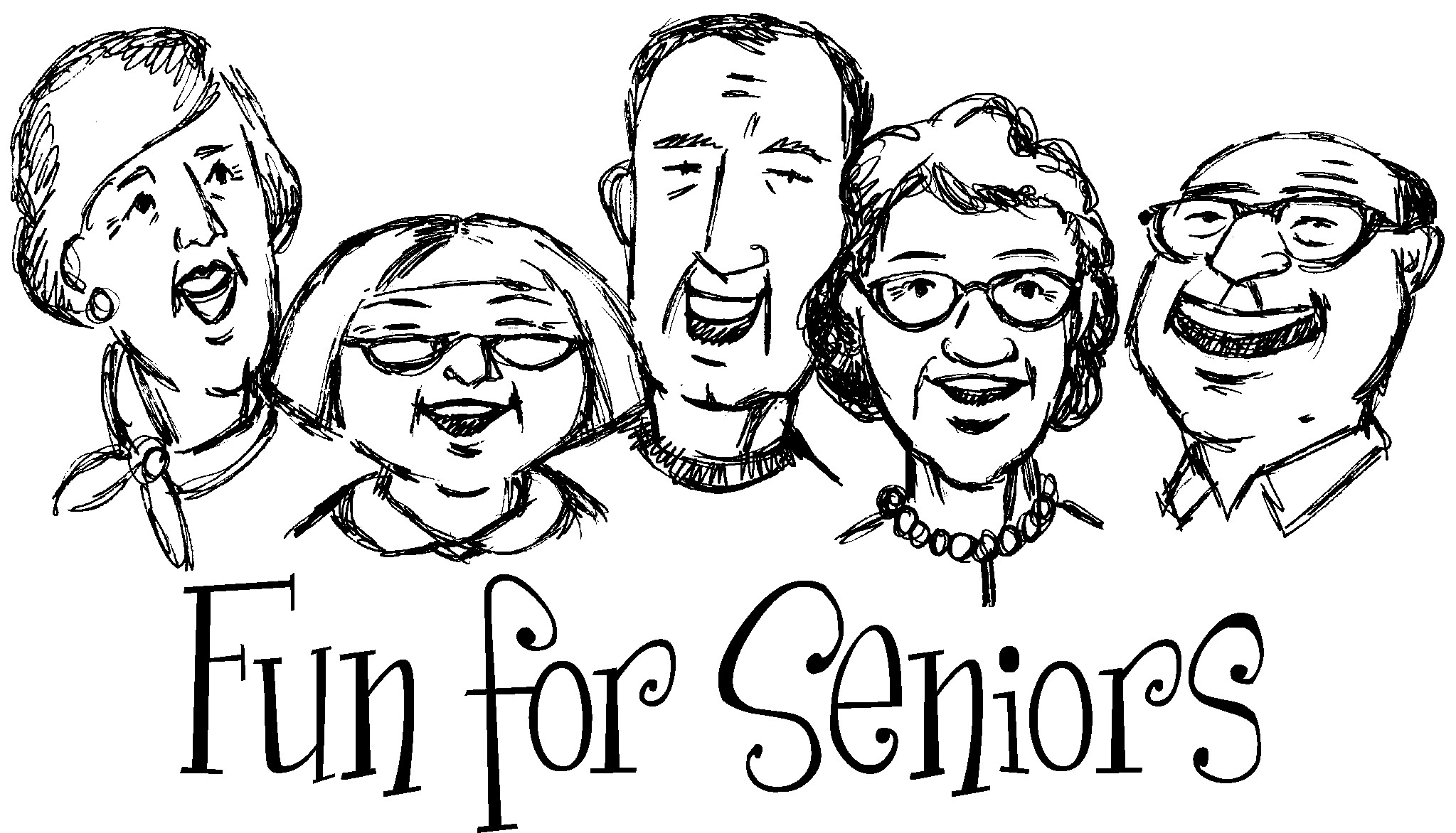 senior group activity clip art