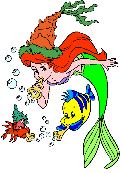 The Little Mermaid Christmas Clip Art Image 