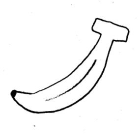 Banana Outline Clip Art 90482 
