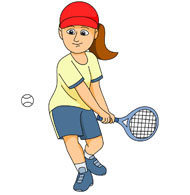 Clipart tennis player 
