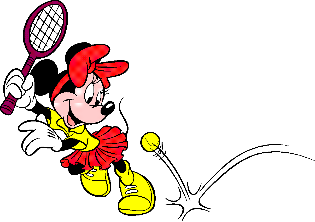Cartoon Tennis Player 