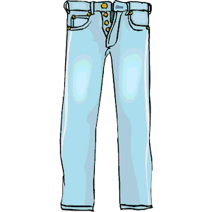 Clipart boy template blue jean pants 