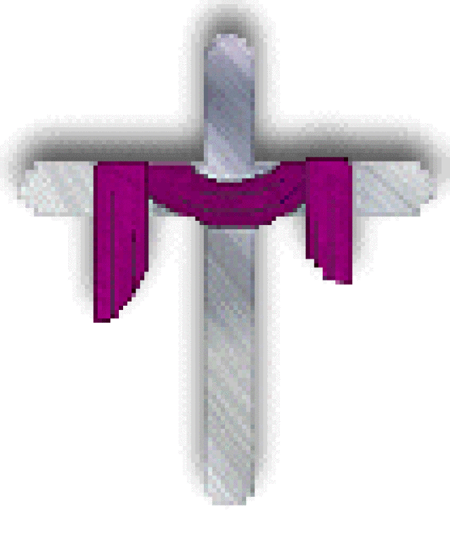 Purple Easter Cross Clipart