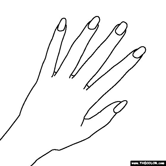 nail clipart black and white