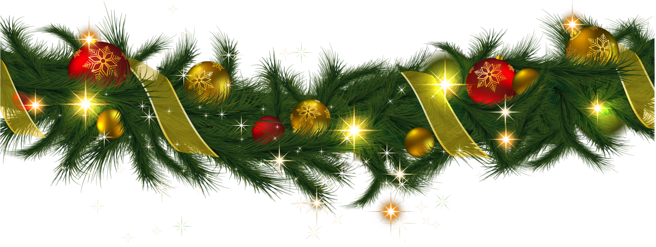 Free clipart christmas garland 
