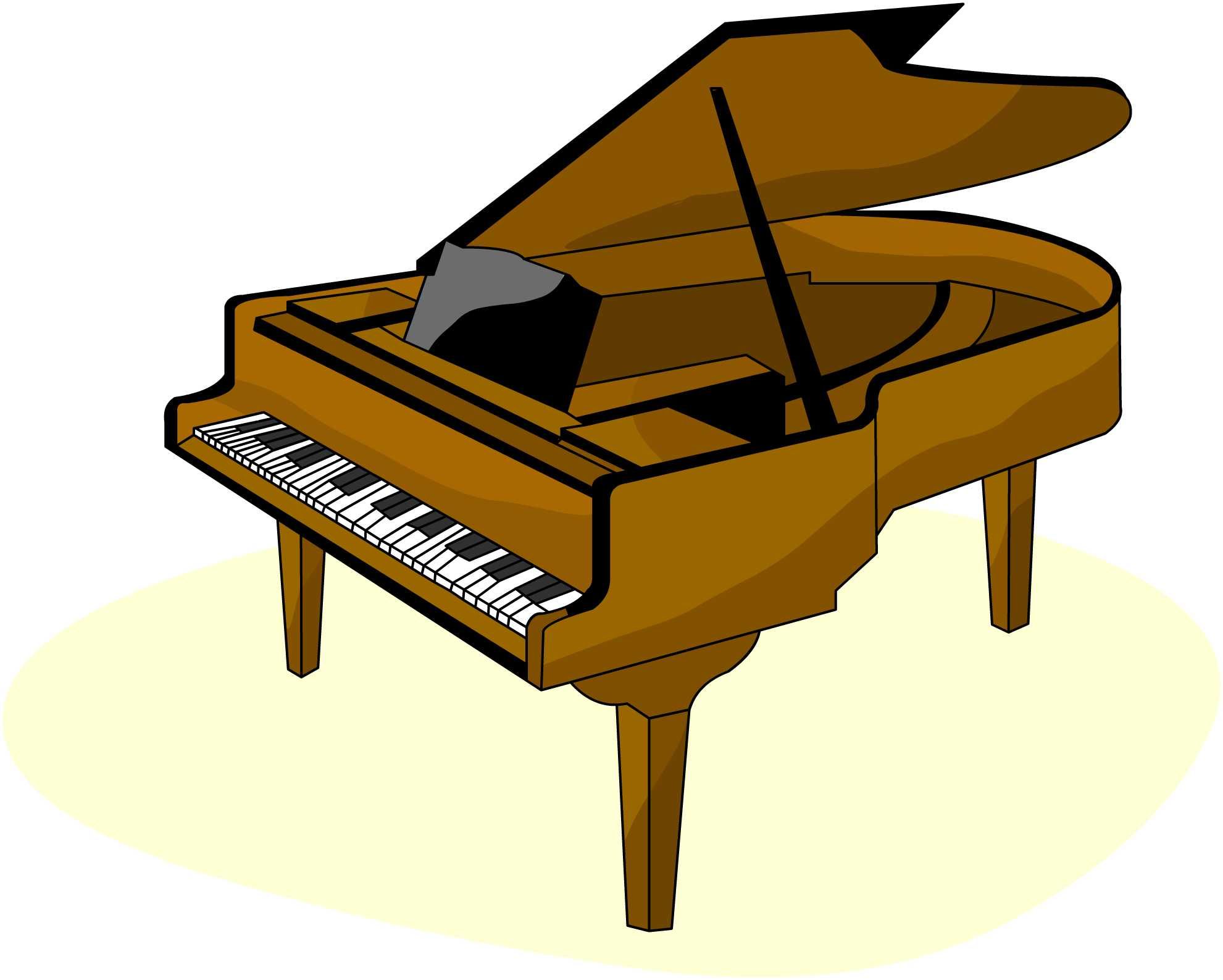 Playing Piano Clipart 
