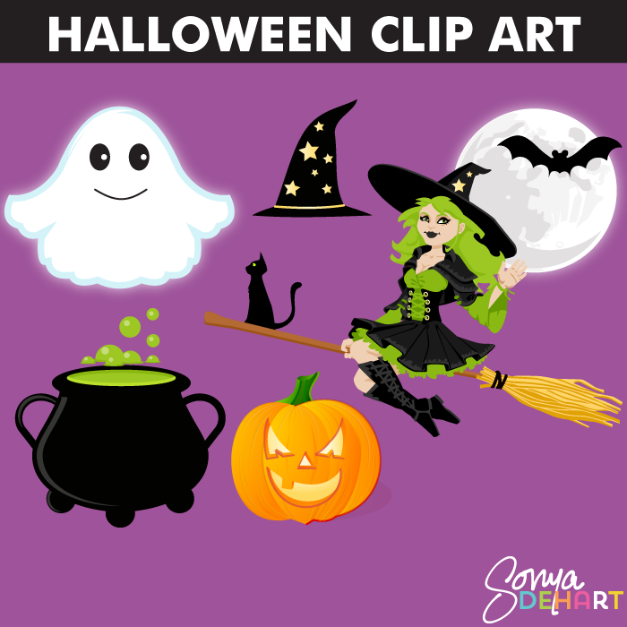 Cute Cauldron Cliparts