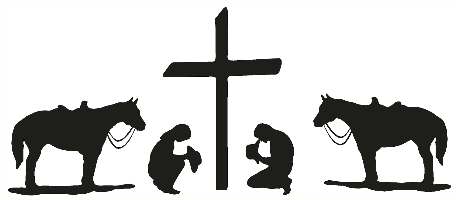 Free Cowboy Kneeling At Cross Silhouette Download Free Cowboy Kneeling At  Cross Silhouette png images Free ClipArts on Clipart Library