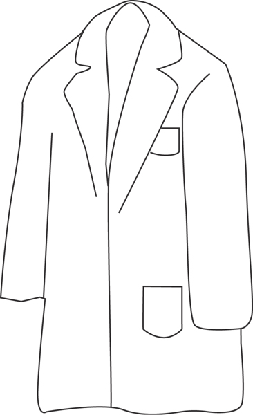 easy lab coat drawing - Clip Art Library