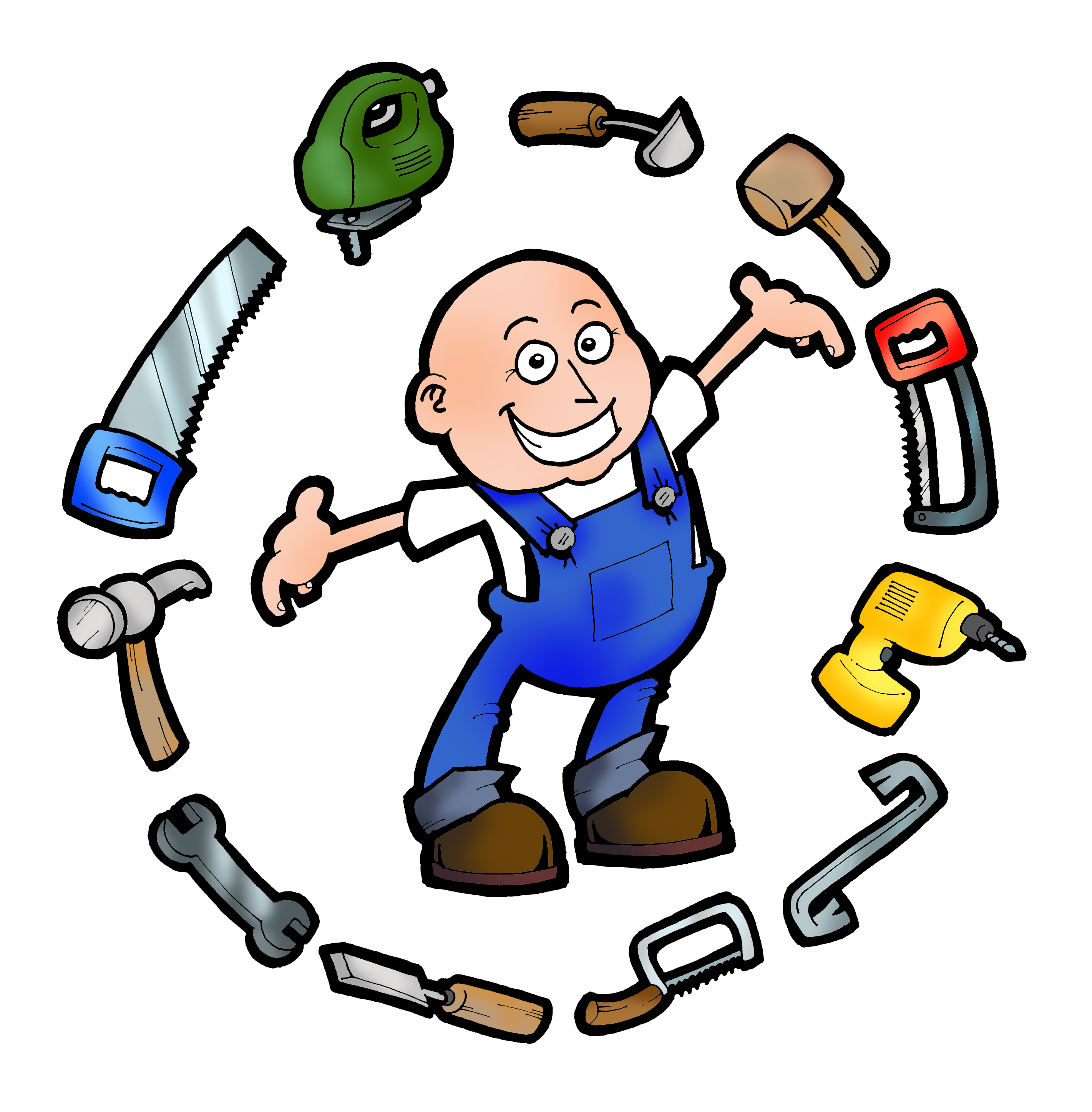 Handman tools clipart logo 