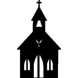 Church silhouette clip art 
