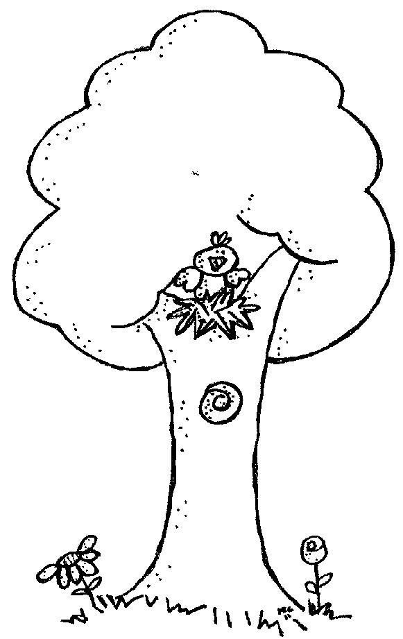 Black And White Tree Clipart 