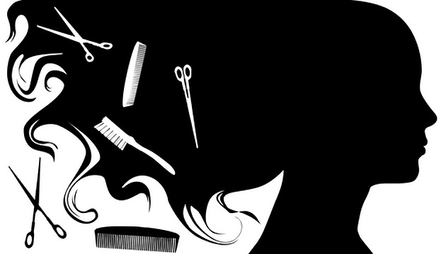 Hair salon clip art black and white 