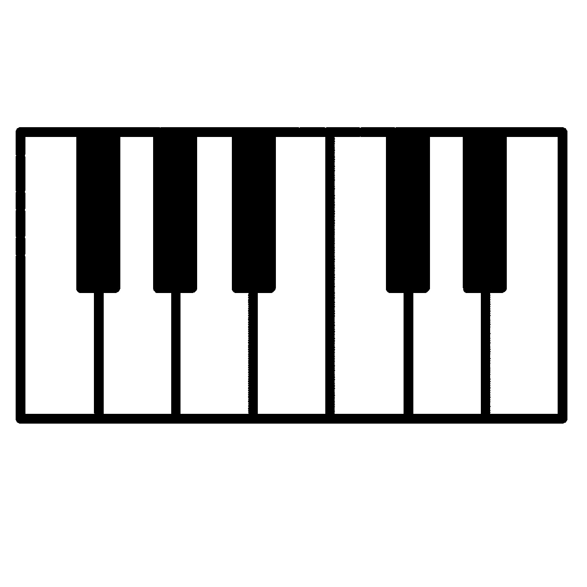 Keyboard piano clipart 