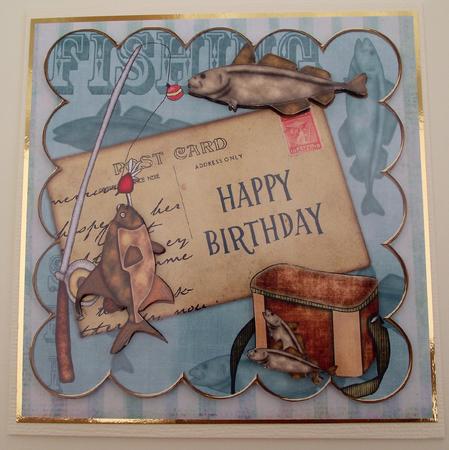 Happy birthday fishing clipart 