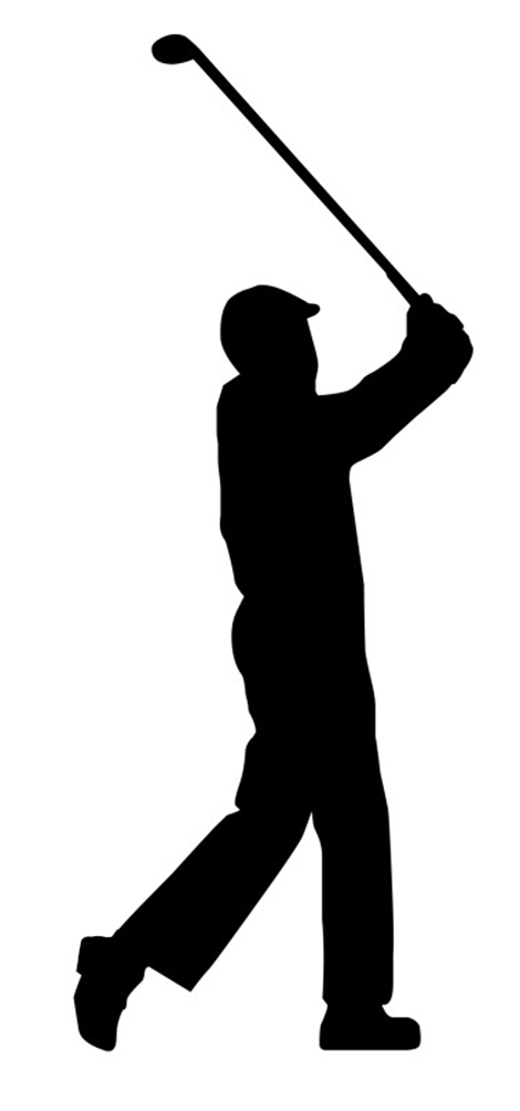 Golfer Silhouette Clip Art 