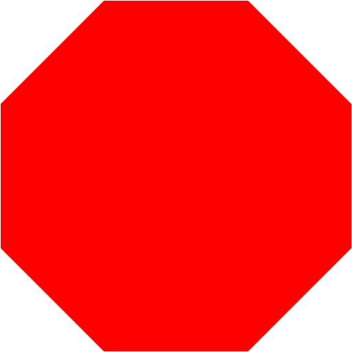 Red octagon icon 