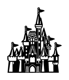 Disney castle silhouette clip art free clipart 