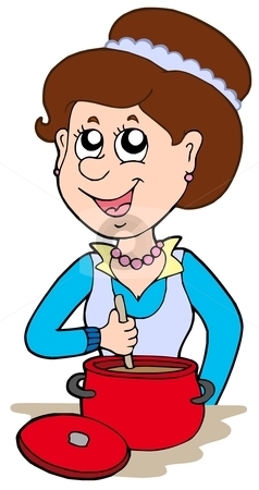 Cooking Mother Clipart 