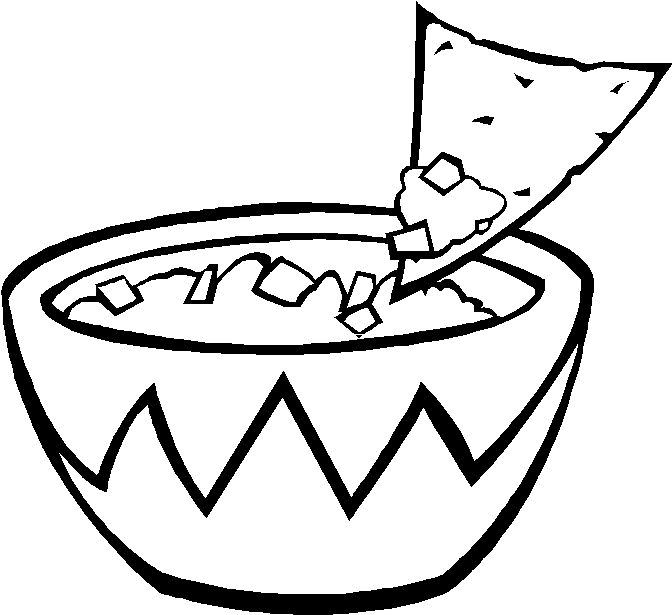 Free chips and salsa clipart 