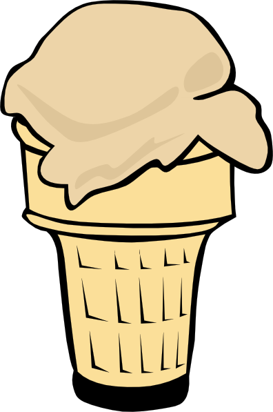 Ice Cream Scoop Outline. Ice Cream Clip Art Food. Clipart Info 