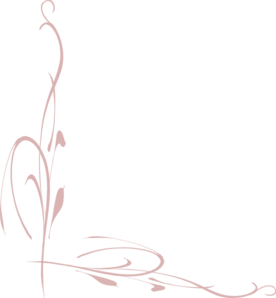 Pink flower vine clip art 
