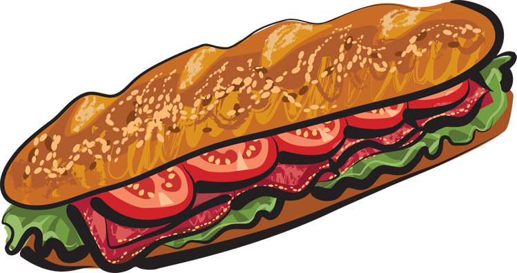 Sub Sandwich Clipart 