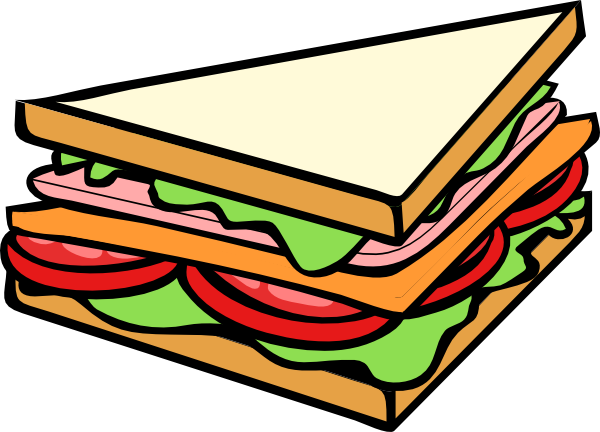 Half Sandwich Clipart 