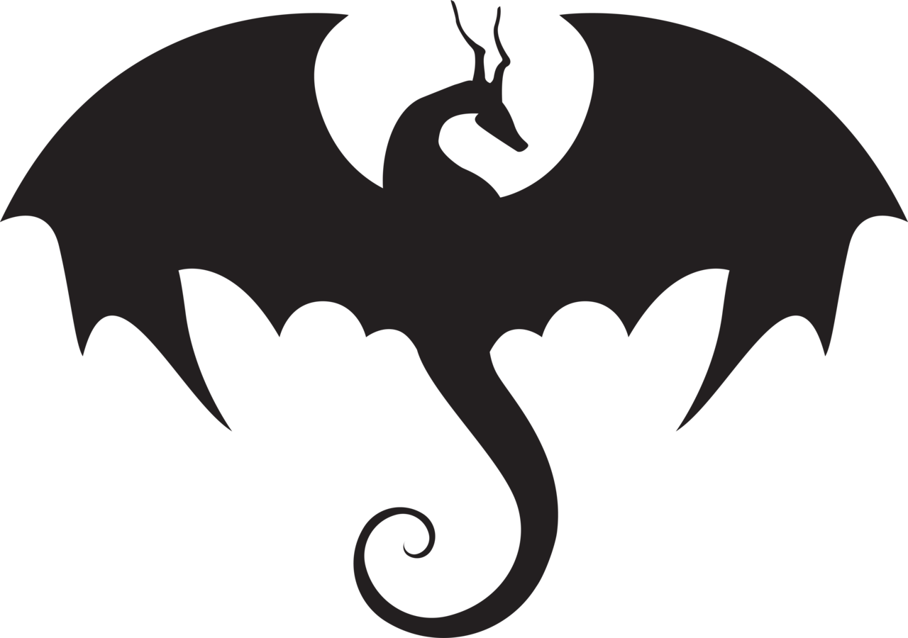 dragon wings silhouette png