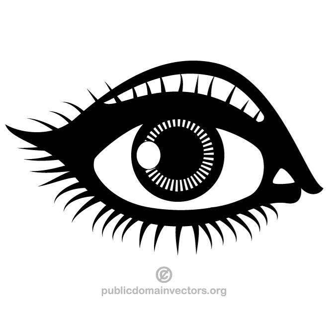 working of human eye animation clipart